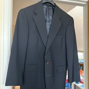 Navy Ralph Lauren Suit / Size 40R / 100% Wool